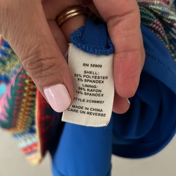 Chelsea & Violet Crocheted Multicolor Mini Dress. Size S. Sleeveless. Y2K - Picture 6 of 11